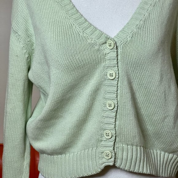 ‼️END OF SUMMER SALE ‼️
Brandy Melville Soft Green Baby Doll Cardigan - Picture 4 of 4